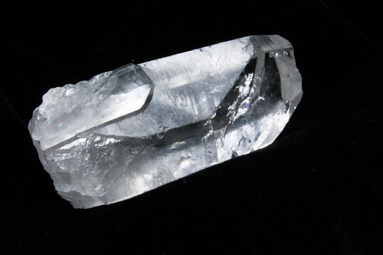 レムリアンシード水晶 ダブルポイント 原石 ミナスジェライス州コリント産 ※証明書付き[T370-4876] 2枚目