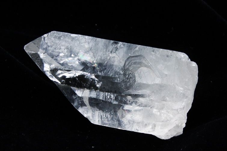 レムリアンシード水晶 ダブルポイント 原石 ミナスジェライス州コリント産 ※証明書付き[T370-4876] 3枚目