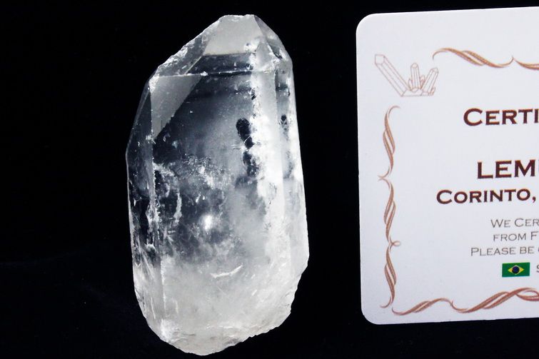 レムリアンシード 水晶 原石 セルフヒールド ミナスジェライス州コリント産 ※証明書付き[T370-4890] 1枚目