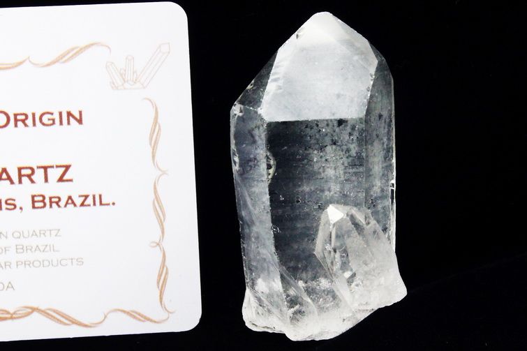 レムリアンシード クォーツインクォーツ 原石 ミナスジェライス州コリント産 ※証明書付き[T370-4898] 1枚目