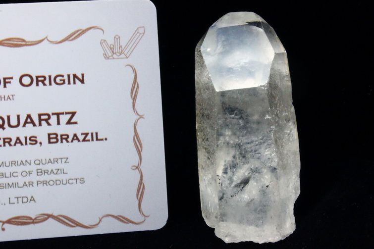 レムリアンシード クォーツインクォーツ 原石 ミナスジェライス州コリント産 ※証明書付き[T370-4901] 1枚目