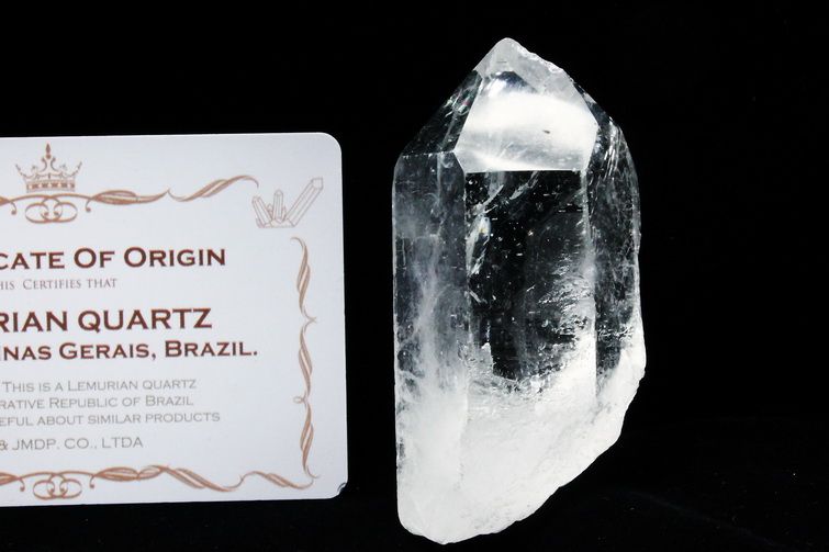 レムリアンシード水晶 原石 ミナスジェライス州コリント産 ※証明書付き[T370-4915] 1枚目