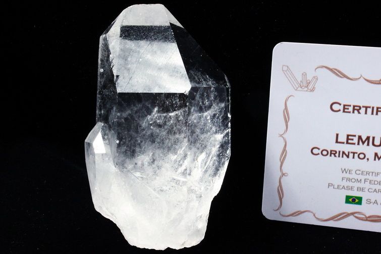 レムリアンシード水晶 原石 ミナスジェライス州コリント産 ※証明書付き[T370-4916] 1枚目