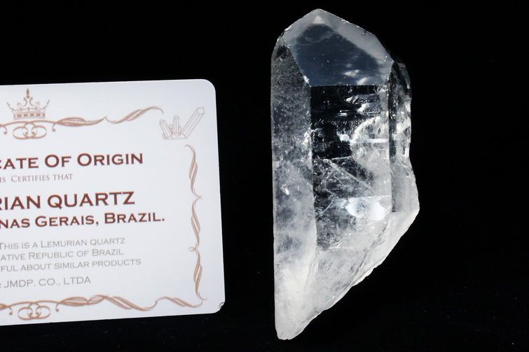 レムリアンシード水晶 原石 ミナスジェライス州コリント産 ※証明書付き[T370-4917] 1枚目
