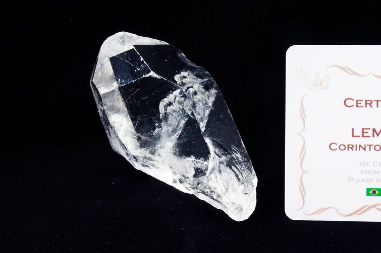 レムリアンシード水晶 原石 ミナスジェライス州コリント産 ※証明書付き[T370-4918] 1枚目