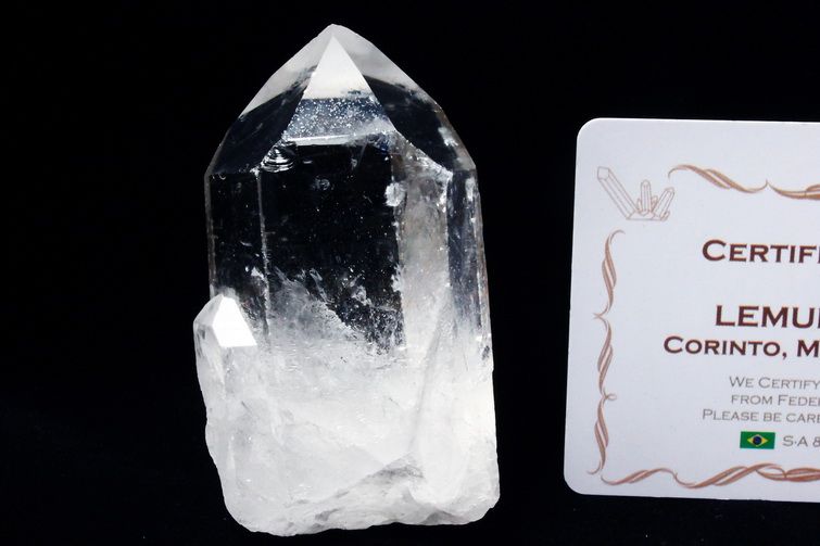 レムリアンシード水晶 原石 ミナスジェライス州コリント産 ※証明書付き[T370-4925] 1枚目