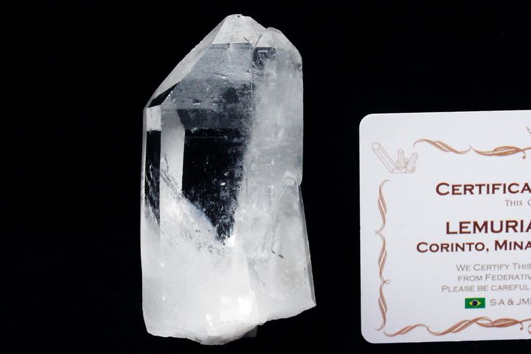 レムリアンシード水晶 原石 ミナスジェライス州コリント産 ※証明書付き[T370-4926] 1枚目