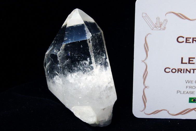 レムリアンシード水晶 原石 ミナスジェライス州コリント産 ※証明書付き[T370-4929] 1枚目