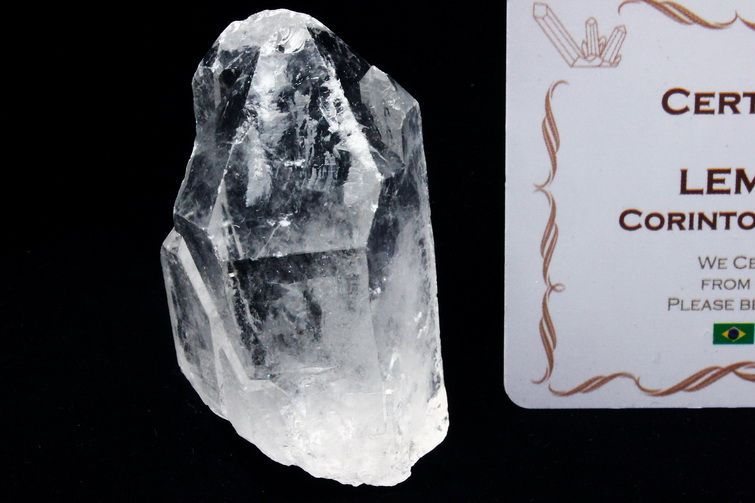 レムリアンシード水晶 原石 ミナスジェライス州コリント産 ※証明書付き[T370-4935] 1枚目