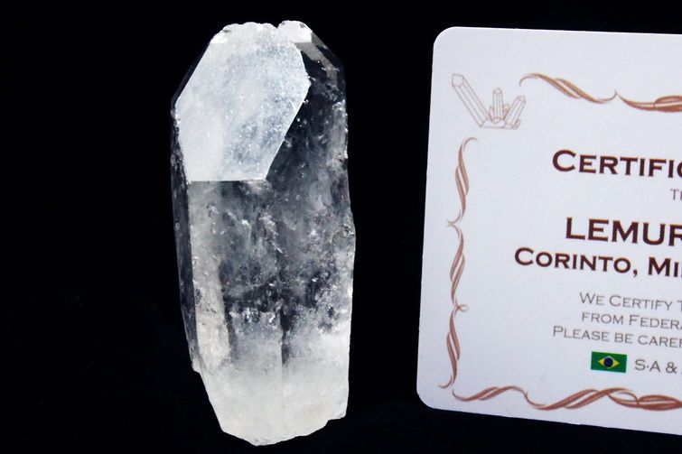 レムリアンシード水晶 原石 ミナスジェライス州コリント産 ※証明書付き[T370-4937] 1枚目