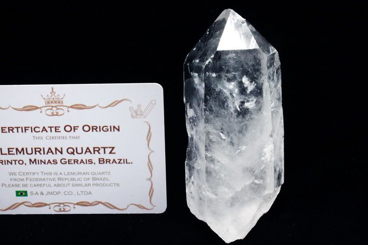 レムリアンシード水晶 原石 ミナスジェライス州コリント産 ※証明書付き[T370-4941] 1枚目