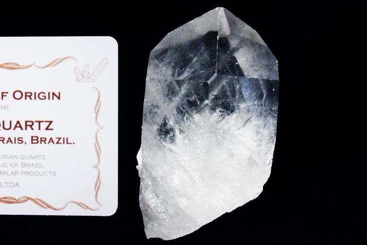 レムリアンシード水晶 原石 ミナスジェライス州コリント産 ※証明書付き[T370-4943] 1枚目