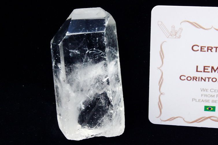 レムリアンシード水晶 原石 ミナスジェライス州コリント産 ※証明書付き[T370-4954] 1枚目