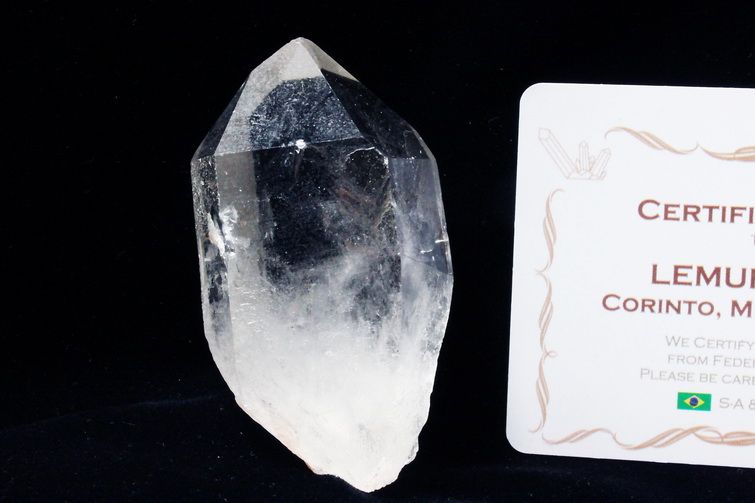 レムリアンシード水晶 原石 ミナスジェライス州コリント産 ※証明書付き[T370-4963] 1枚目