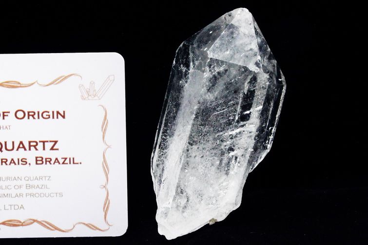 レムリアンシード水晶 原石 ミナスジェライス州コリント産 ※証明書付き[T370-4966] 1枚目