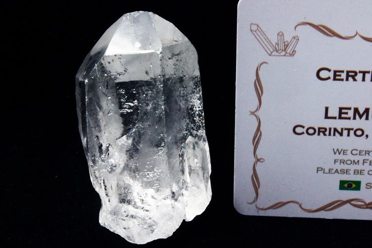 レムリアンシード水晶 原石 ミナスジェライス州コリント産 ※証明書付き[T370-4968] 1枚目