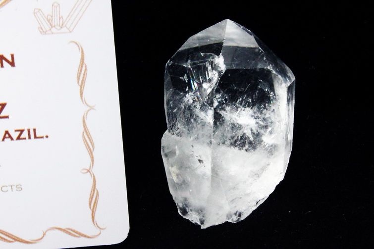 レムリアンシード水晶 原石 ミナスジェライス州コリント産 ※証明書付き[T370-4969] 1枚目