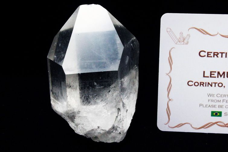 レムリアンシード水晶 原石 ミナスジェライス州コリント産 ※証明書付き[T370-4979] 1枚目