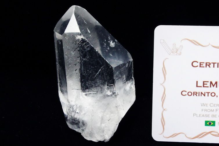 レムリアンシード水晶 原石 ミナスジェライス州コリント産 ※証明書付き[T370-4980] 1枚目