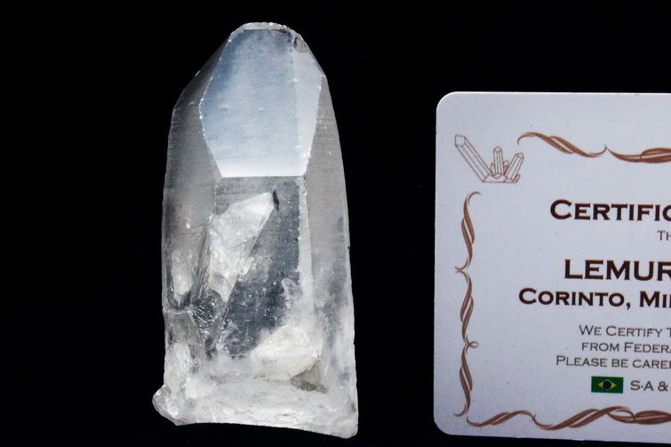 レムリアンシード水晶 原石 ミナスジェライス州コリント産 ※証明書付き[T370-4981] 1枚目