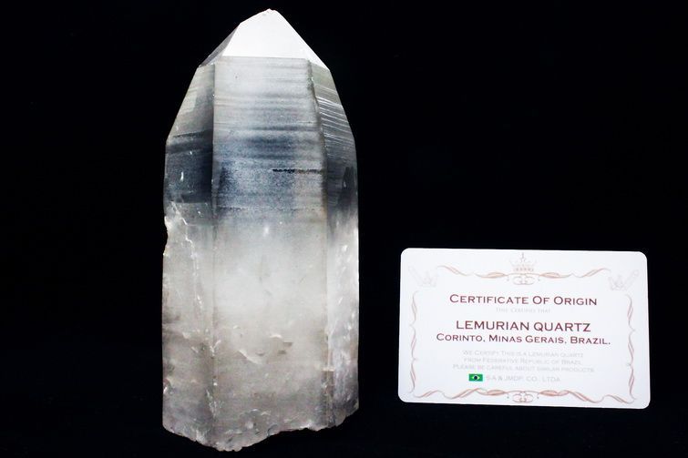 レムリアンシード水晶 原石 ミナスジェライス州コリント産 ※証明書付き[T370-4989] 1枚目