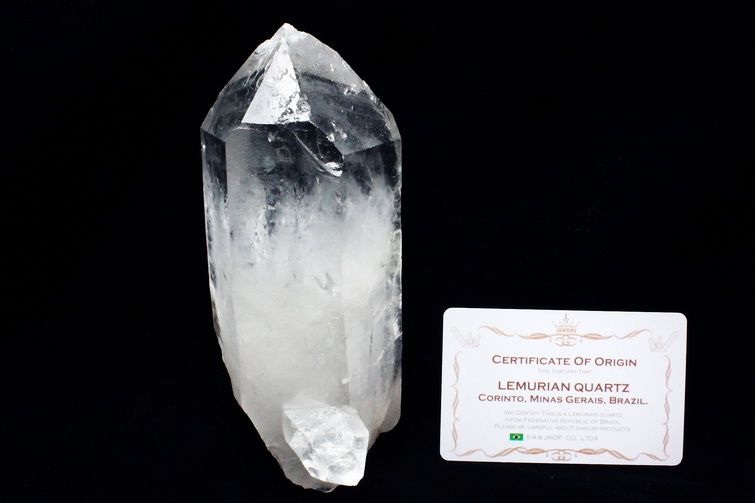 レムリアンシード水晶 原石 ミナスジェライス州コリント産 ※証明書付き[T370-4993] 1枚目