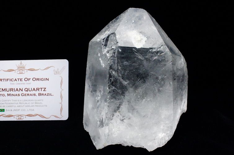 レムリアンシード水晶 原石 ミナスジェライス州コリント産 ※証明書付き[T370-4997] 1枚目