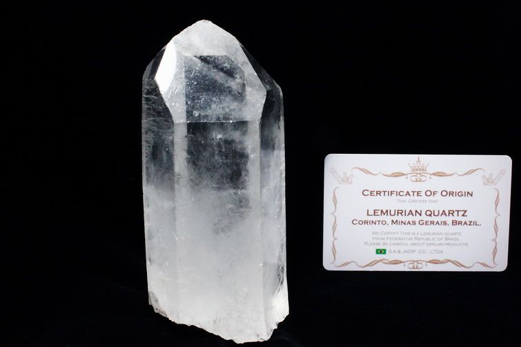 レムリアンシード水晶 原石 ミナスジェライス州コリント産 ※証明書付き[T370-5003] 1枚目