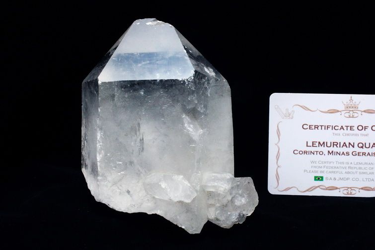 レムリアンシード水晶 原石 ミナスジェライス州コリント産 ※証明書付き[T370-5010] 1枚目