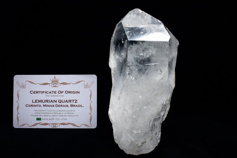 レムリアンシード水晶 原石 ミナスジェライス州コリント産 ※証明書付き[T370-5013] 1枚目