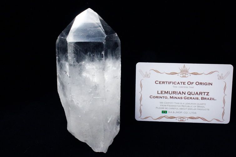 レムリアンシード 虹入り 水晶 原石 ミナスジェライス州コリント産 ※証明書付き[T370-5014] 1枚目