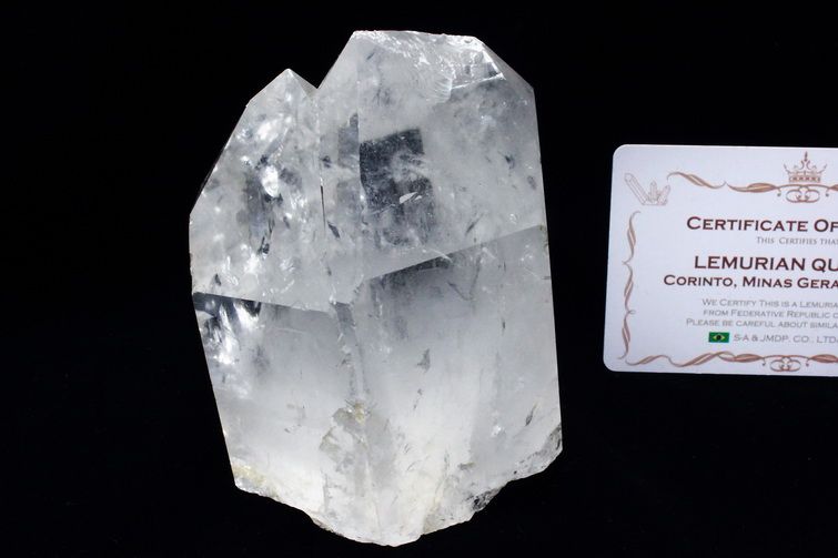 レムリアンシード 虹入り 水晶 原石 ミナスジェライス州コリント産 ※証明書付き[T370-5016] 1枚目