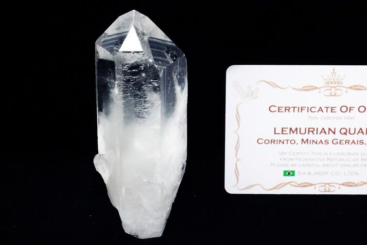 レムリアンシード ファントム水晶 原石 ミナスジェライス州コリント産 ※証明書付[T370-5019] 1枚目