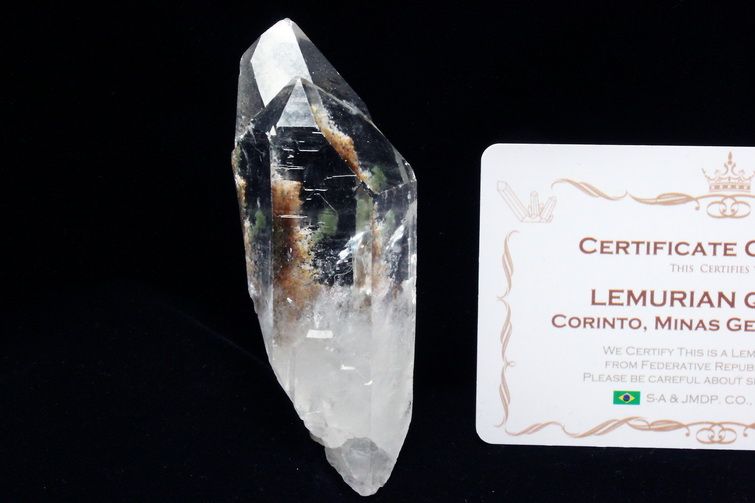 レムリアンシード ガーデン水晶 原石 ミナスジェライス州コリント産 ※証明書付き[T370-5035] 1枚目