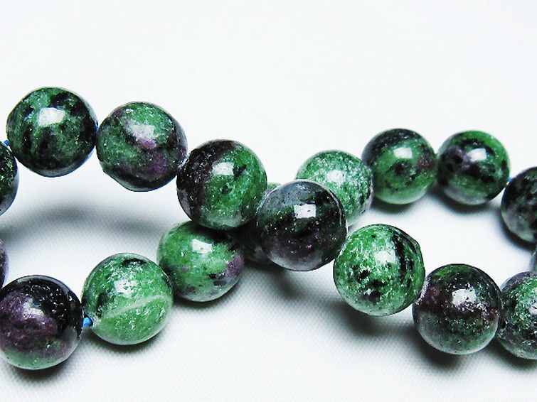 ルビーインゾイサイト ブレスレット 12mm [t372-3117] 2枚目