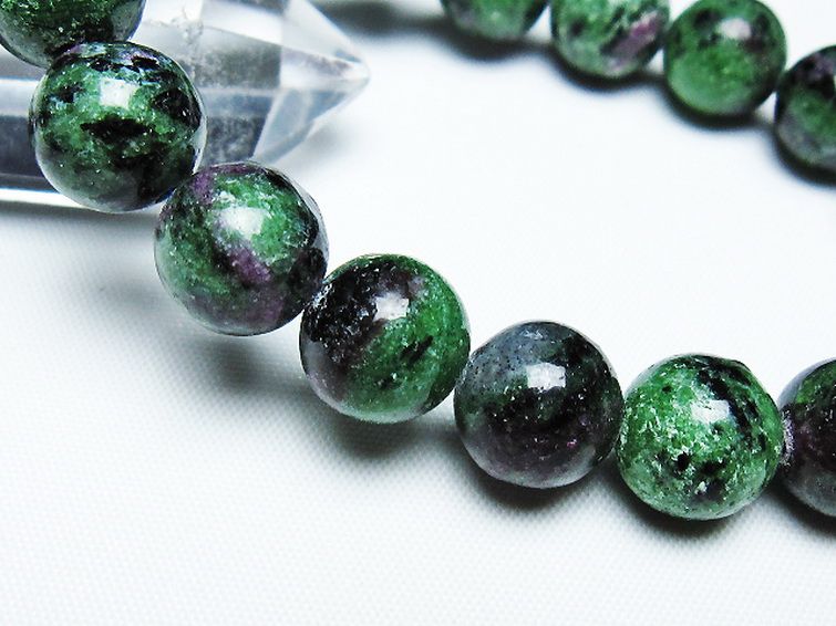 ルビーインゾイサイト ブレスレット 12mm [t372-3117] 3枚目