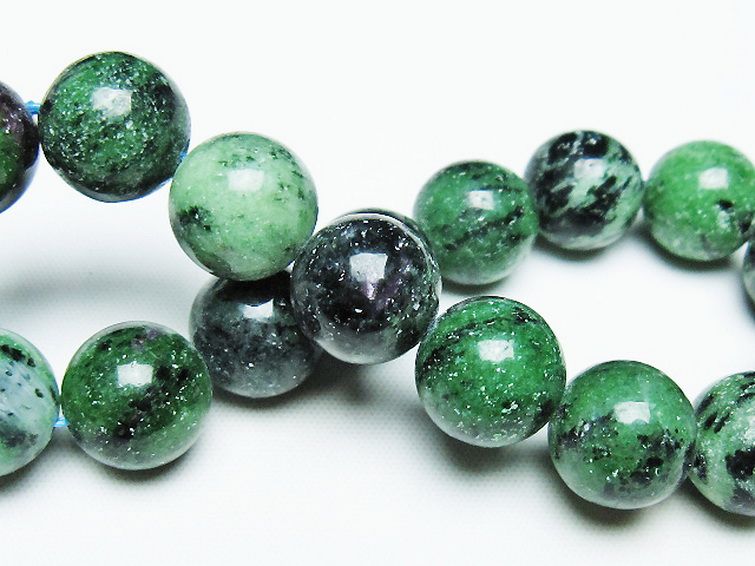 ルビーインゾイサイト ブレスレット 13mm [T372-3426] 2枚目