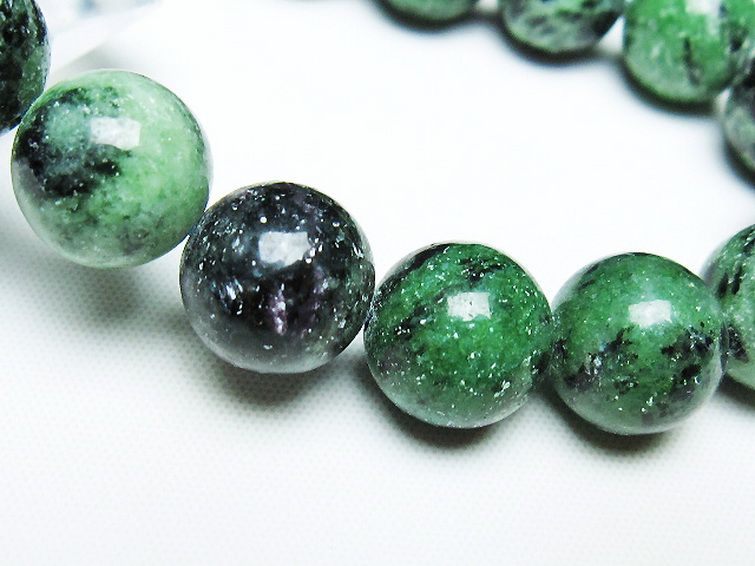 ルビーインゾイサイト ブレスレット 13mm [T372-3426] 3枚目