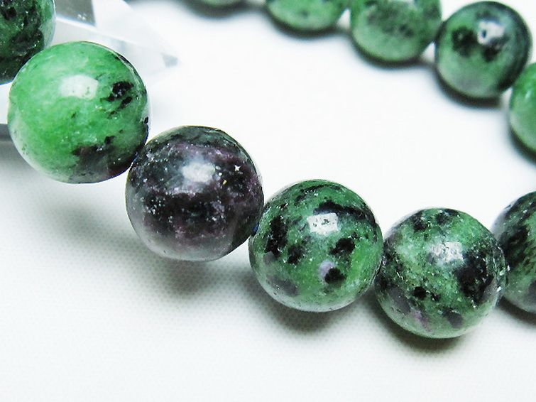 ルビーインゾイサイト ブレスレット 13mm [t372-3430] 3枚目