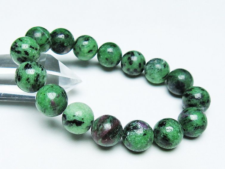 ルビーインゾイサイト ブレスレット 13mm [t372-3433] 1枚目