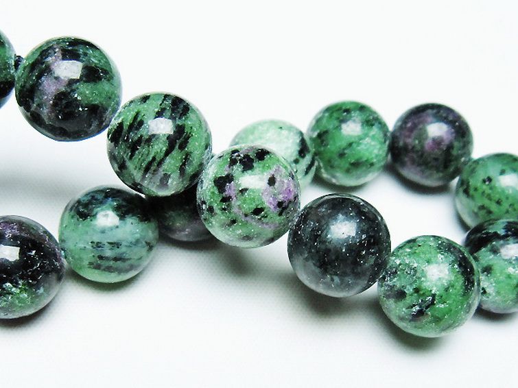 ルビーインゾイサイト ブレスレット 13mm [T372-3435] 2枚目