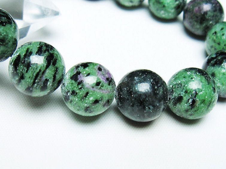 ルビーインゾイサイト ブレスレット 13mm [T372-3435] 3枚目