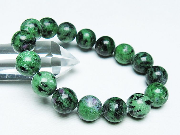 ルビーインゾイサイト ブレスレット 13mm [t372-3445] 1枚目