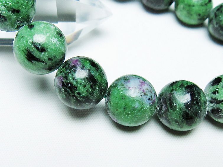 ルビーインゾイサイト ブレスレット 13mm [t372-3445] 3枚目