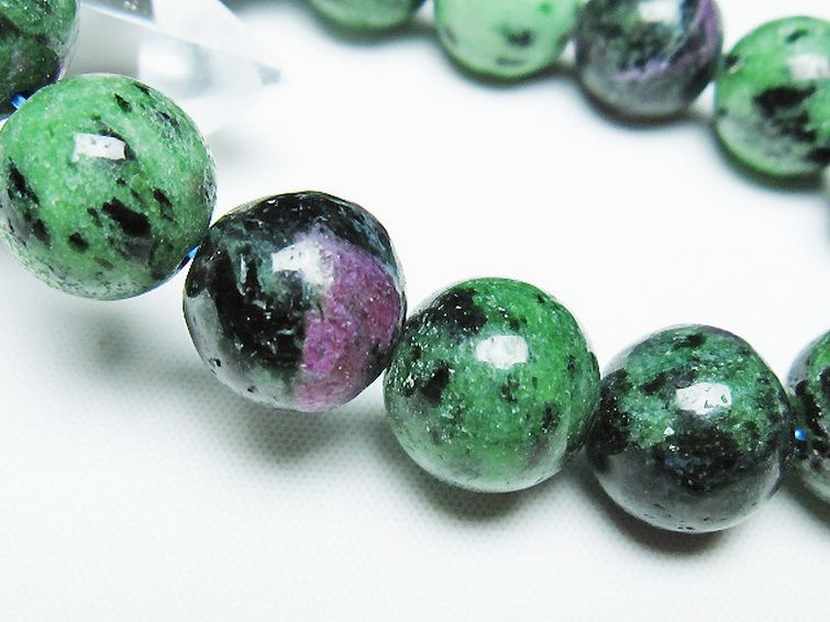 ルビーインゾイサイト ブレスレット 13mm [T372-3446] 3枚目