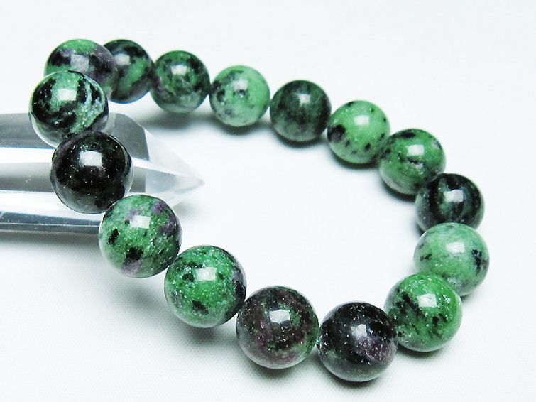 ルビーインゾイサイト ブレスレット 13mm [t372-3449] 1枚目