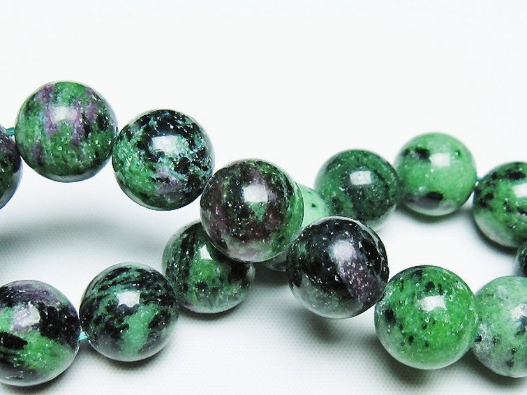 ルビーインゾイサイト ブレスレット 13mm [t372-3449] 2枚目