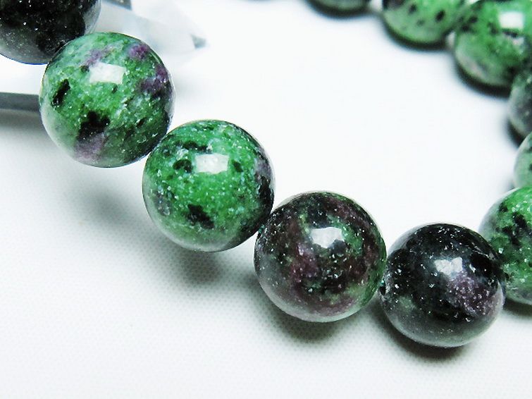 ルビーインゾイサイト ブレスレット 13mm [t372-3449] 3枚目