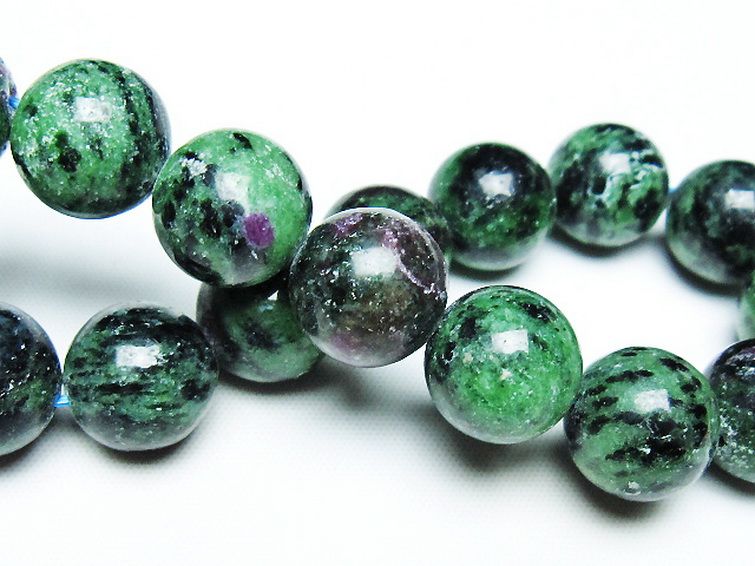 ルビーインゾイサイト ブレスレット 14mm [T372-3456] 2枚目