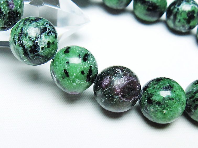 ルビーインゾイサイト ブレスレット 14mm [T372-3456] 3枚目